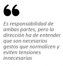 Pedimos buena voluntad a la dirección renunciando o aplazando la ejecución de sentencia sobre tarifa y beneficios sociales,